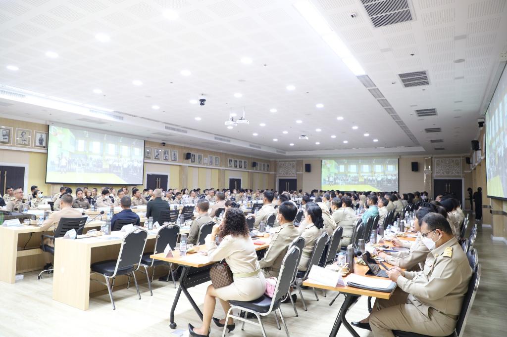 #ประชุมคณะกรมการจังหวัด หัวหน้าส่วนราชการ นายอำเภอ หัวหน้าหน่วยงานรัฐวิสาหกิจ และภาคเอกชน เพื่อติดตามความก้าวหน้าและผลการดำเนินงานในเดือนพฤษภาคม พ.ศ.2568